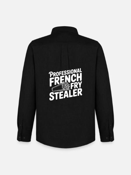 Voleur professionnel de frites - Chemise Oxford homme Stanley/Stella - noir