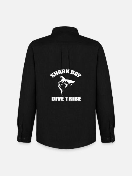 SHARK BAY DIVE TRIBE - Men's Oxford Shirt by Stanley/Stella - black
