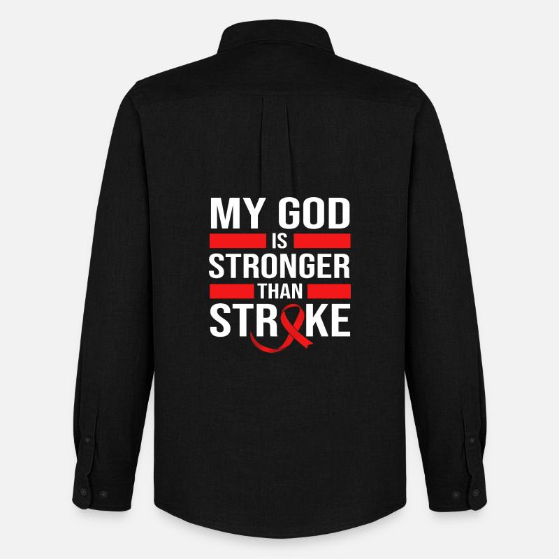 Stroke Stroke - Oxfordskjorte herre Stanley/Stella - sort