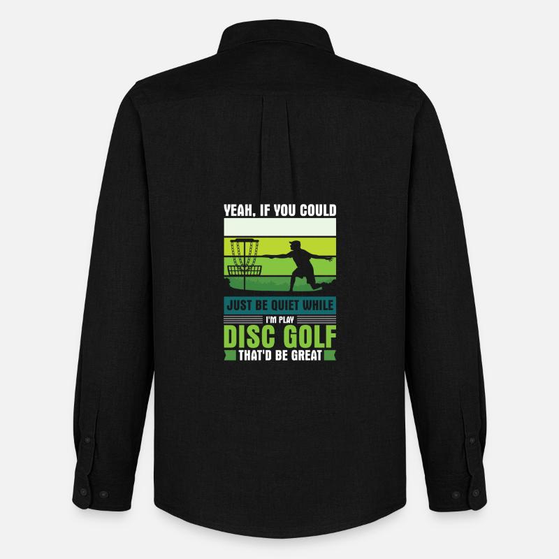 Disc Golf Geschenke Discgolf - Männer Oxford Hemd von Stanley/Stella - Schwarz