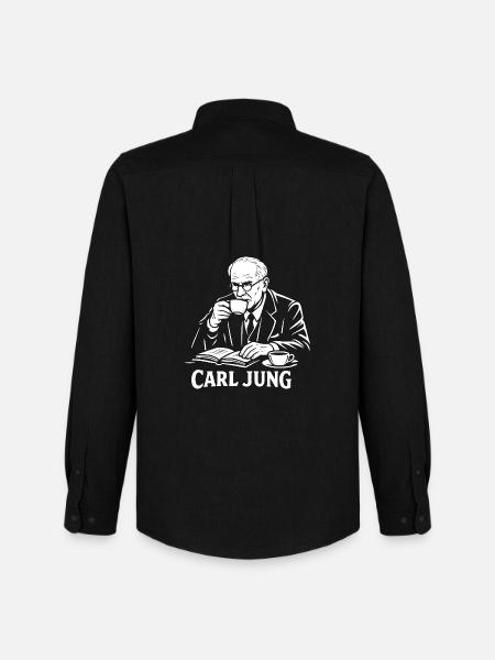 Carl Jung Coffee Study Tee - Men's Oxford Shirt by Stanley/Stella - black