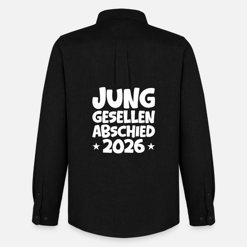 Junggesellenabschied 2026 - Männer Oxford Hemd von Stanley/Stella - Schwarz