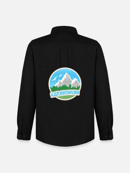 Mount Karakoram - Men's Oxford Shirt by Stanley/Stella - black
