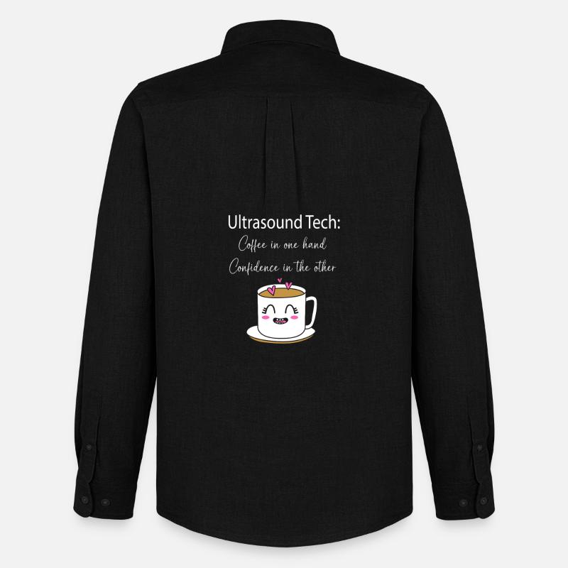 Ultraschalltechniker Ultraschall Techniker - Männer Oxford Hemd von Stanley/Stella - Schwarz
