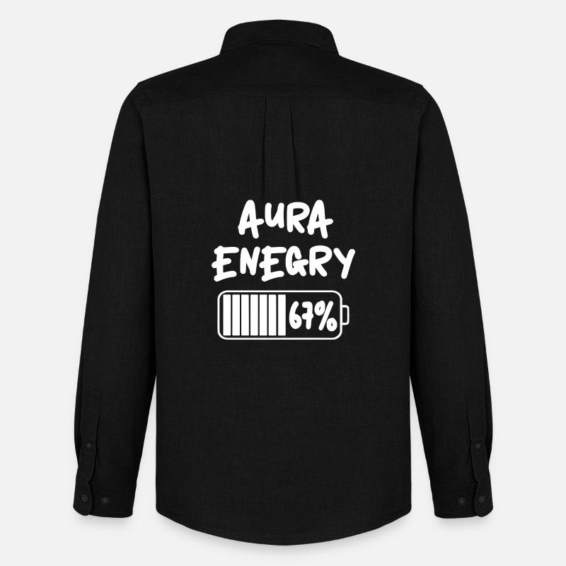 67 - Sessantasette Numero 67 Meme Sei Sette Meme 67% - Stanley/Stella Camicia Oxford uomo - nero