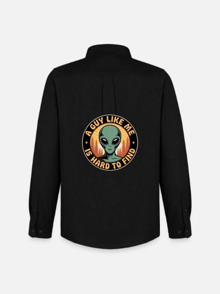 A Guy Like Me Alien - Men's Oxford Shirt by Stanley/Stella - black