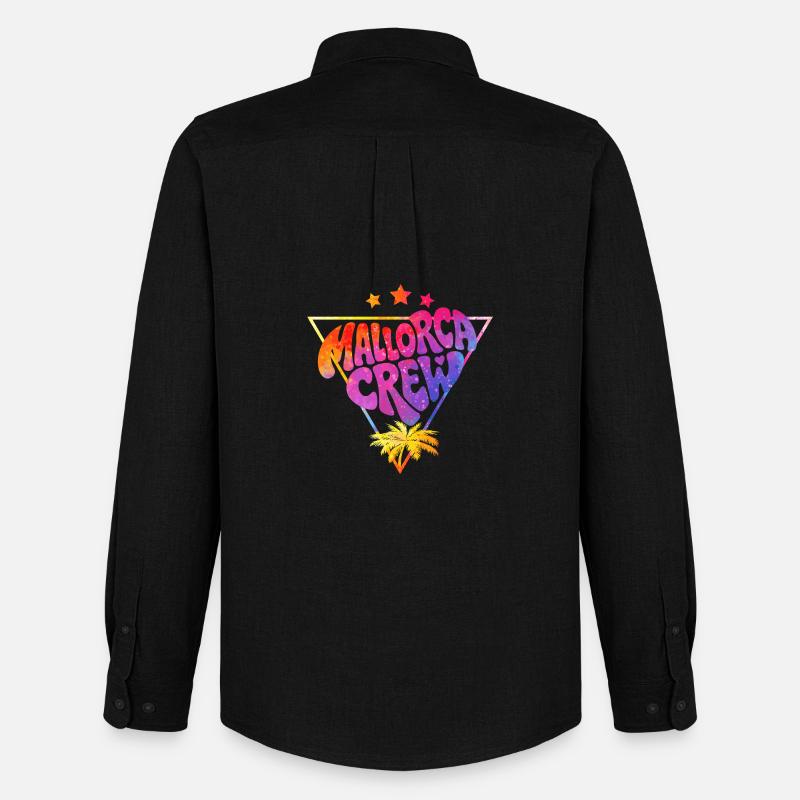 Mallorca Crew Neon Gradient - Men's Oxford Shirt by Stanley/Stella - black
