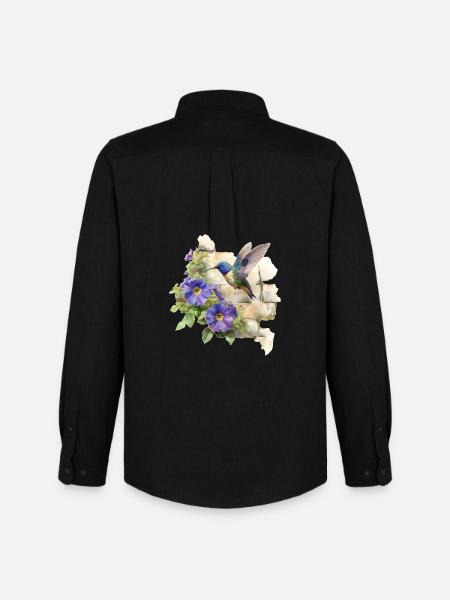 Colibri - Chemise Oxford homme Stanley/Stella - noir