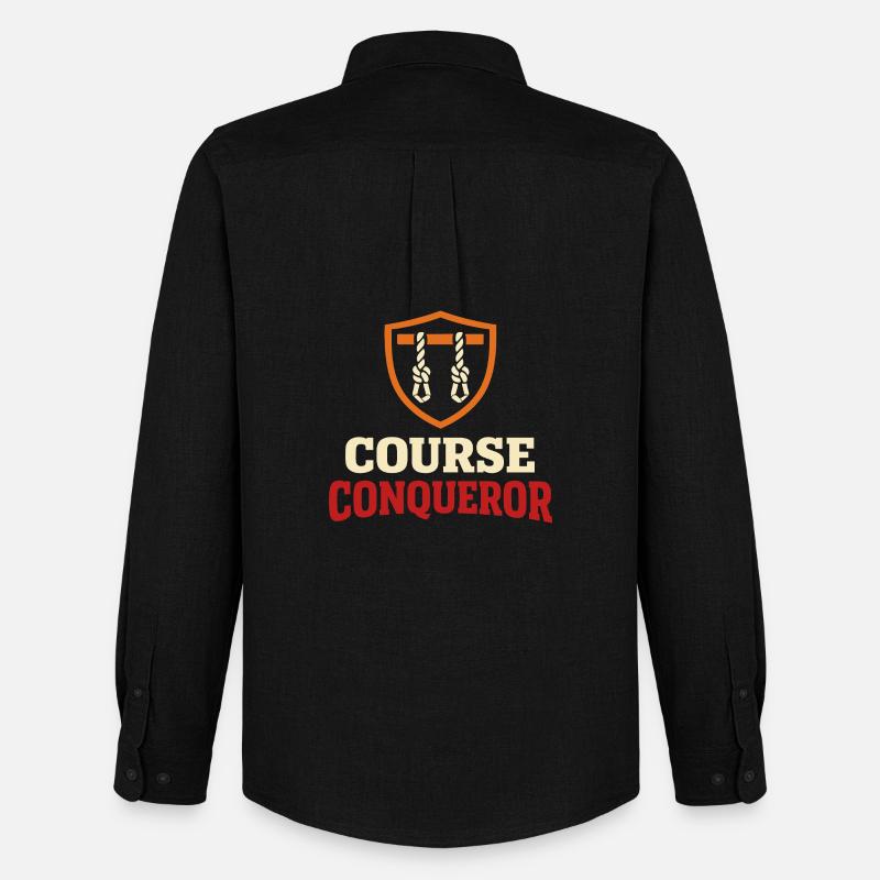 Parcours d’obstacles Course d’obstacles OCR - Chemise Oxford homme Stanley/Stella - noir