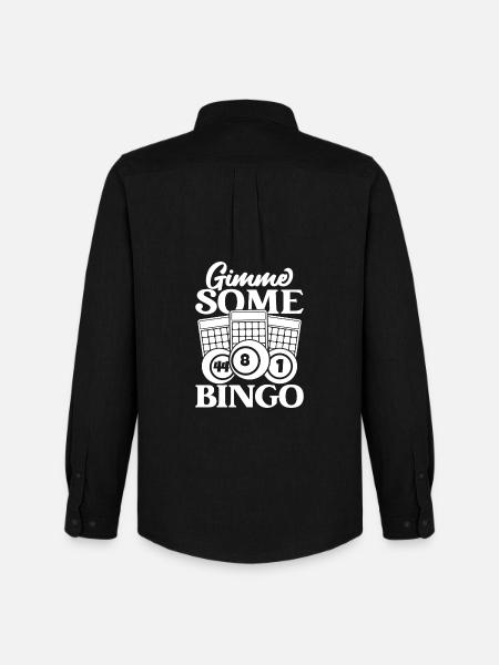 Bingo Player Gimme Some Bingo - Men's Oxford Shirt by Stanley/Stella - black