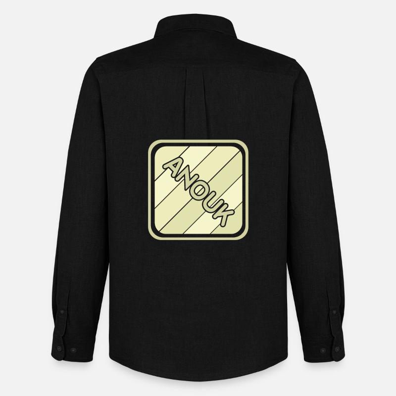 Anouk - Männer Oxford Hemd von Stanley/Stella - Schwarz