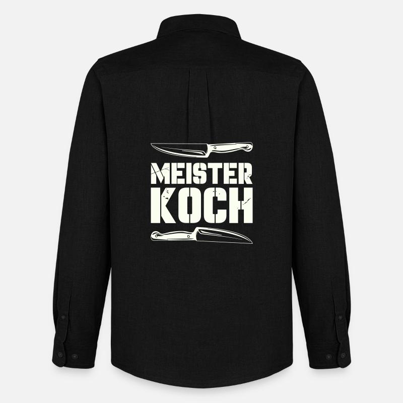 meister_koch- - Oxfordskjorte herre Stanley/Stella - sort