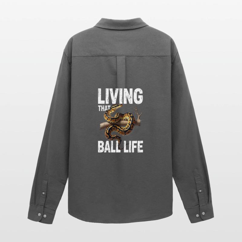 King Python Snakes Lover Terrarium Python Men's Oxford Shirt by Stanley/Stella