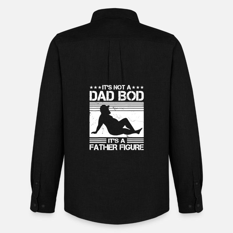 Vaterfigur Bod Silhouette - Männer Oxford Hemd von Stanley/Stella - Schwarz