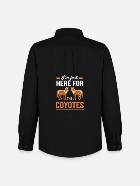 Coyote chasseur - Chemise Oxford homme Stanley/Stella - noir