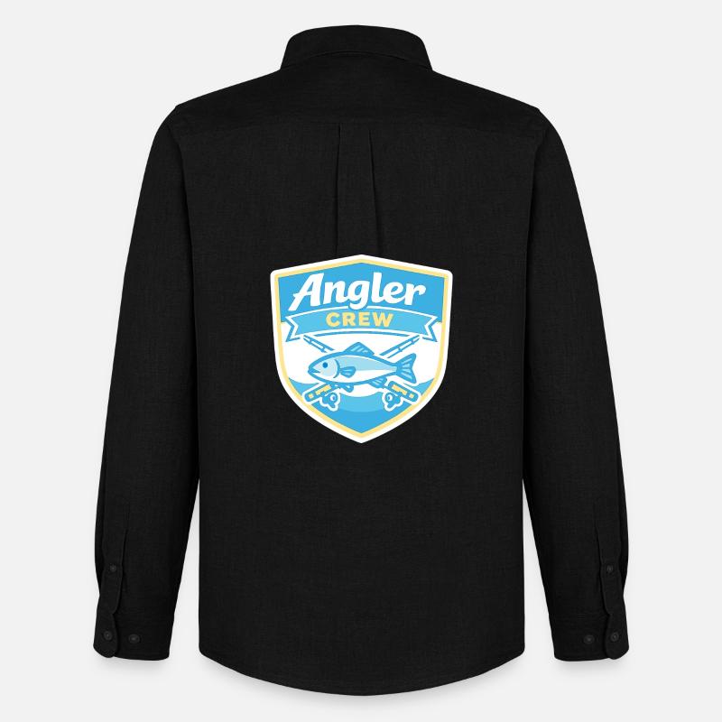 Angler Crew Shield - Männer Oxford Hemd von Stanley/Stella - Schwarz