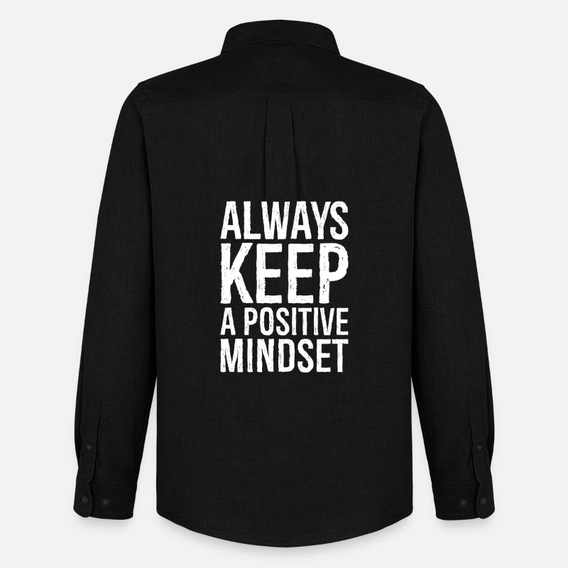 always keep a positive mindset - Men's Oxford Shirt by Stanley/Stella - black
