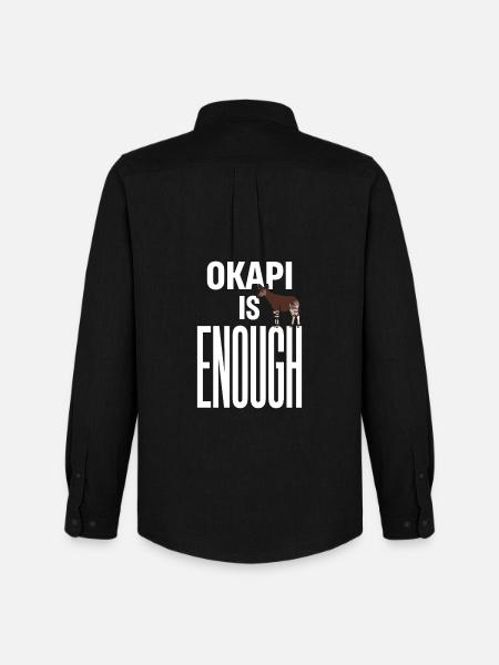 Okapi-liebhaber Okapi-tier Seltene Tierweltliebe - Männer Oxford Hemd von Stanley/Stella - Schwarz