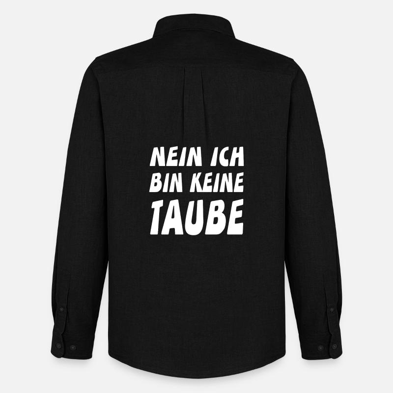 Tauben - Männer Oxford Hemd von Stanley/Stella - Schwarz