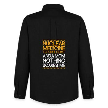 X-ray technician - Men's Oxford Shirt by Stanley/Stella - black - Back - AI Model Male 185 dark (185cm)