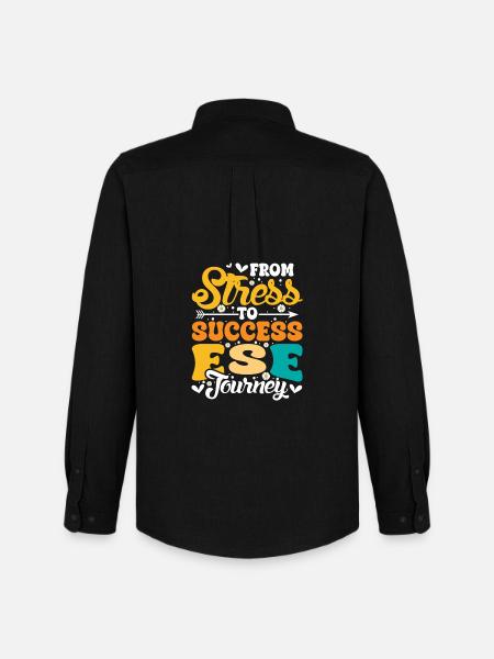 Geschenke für ESE-Lehrer - Männer Oxford Hemd von Stanley/Stella - Schwarz