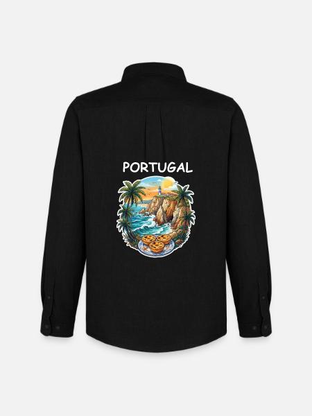 Portugal Cliffs - Men's Oxford Shirt by Stanley/Stella - black