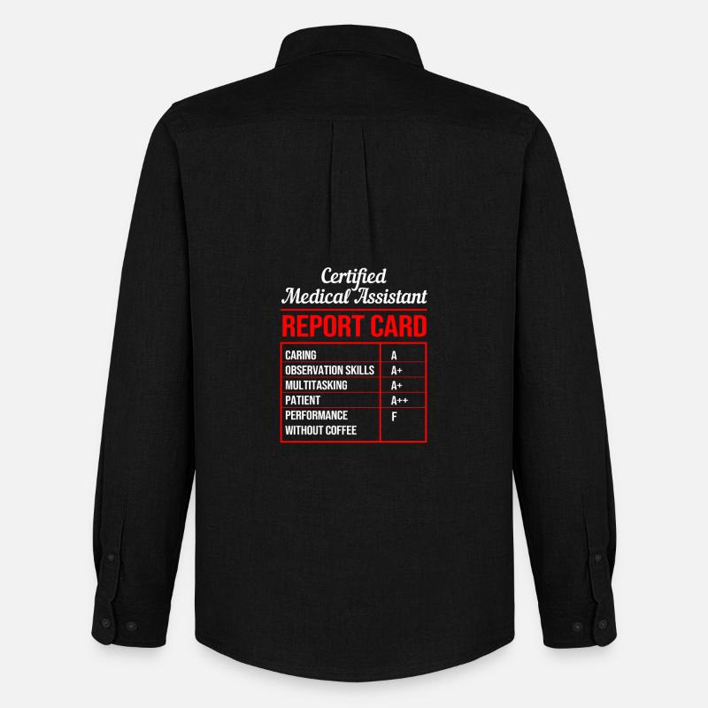 Arzthelferin MFA - Männer Oxford Hemd von Stanley/Stella - Schwarz