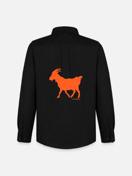 Goat scapegoat orange - Men's Oxford Shirt by Stanley/Stella - black