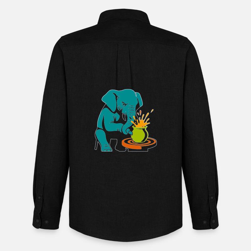 Trunk Master – Glaze Anarchy - Männer Oxford Hemd von Stanley/Stella - Schwarz