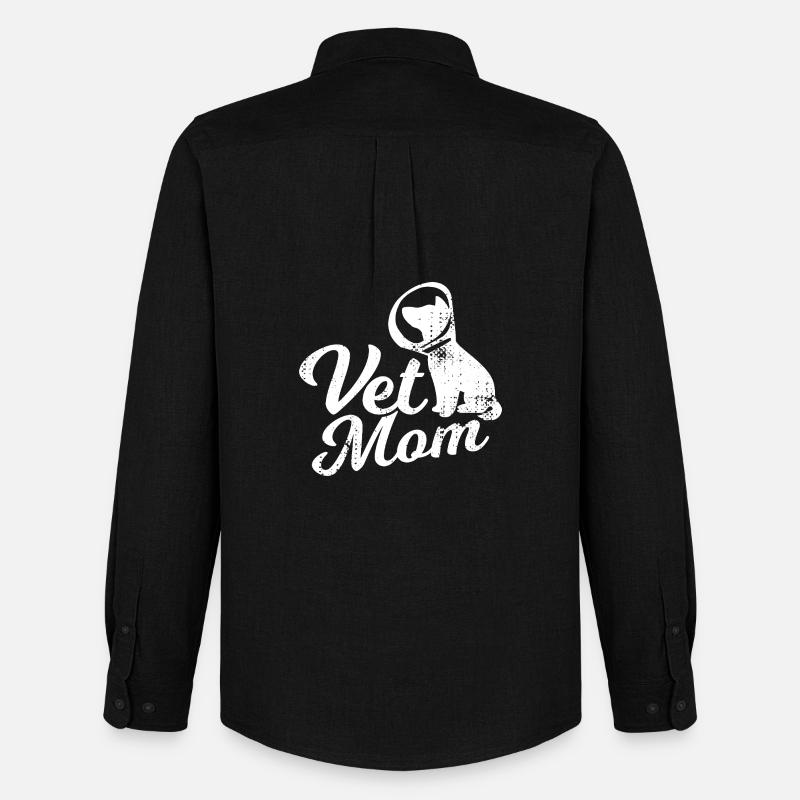 Tierärztin Mama - Männer Oxford Hemd von Stanley/Stella - Schwarz
