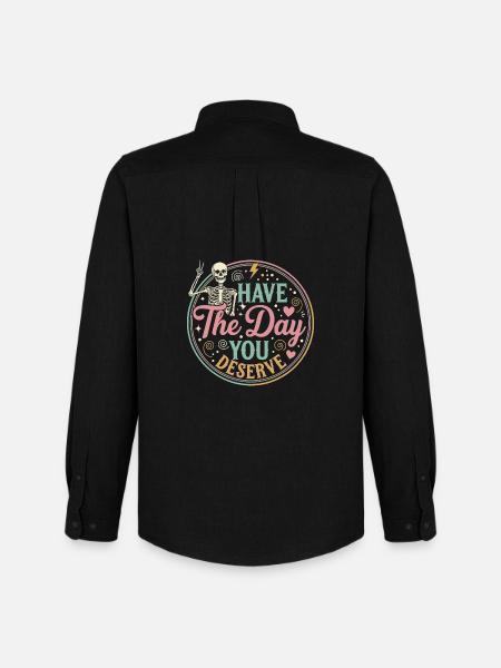 Day You Deserve - Men's Oxford Shirt by Stanley/Stella - black