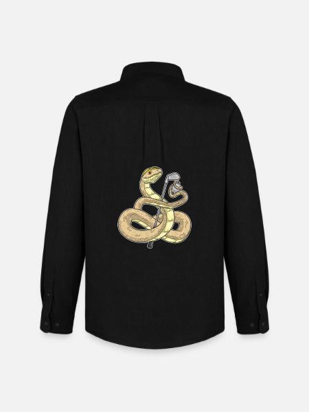 Snake Golf Golf Clubs - Men's Oxford Shirt by Stanley/Stella - black
