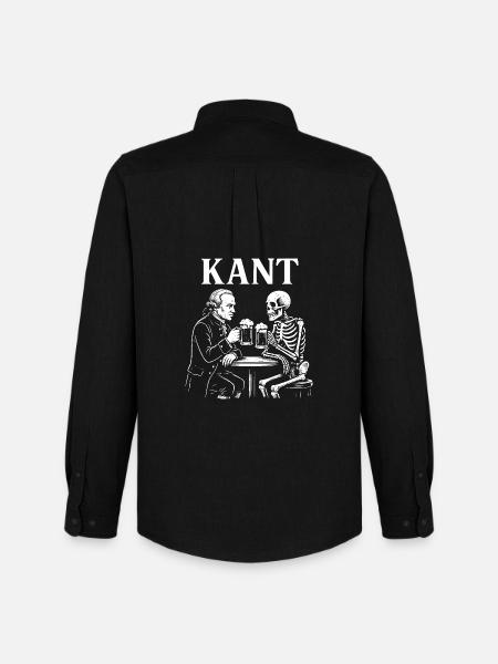 Kant Pub Toast with Skeleton - Men's Oxford Shirt by Stanley/Stella - black