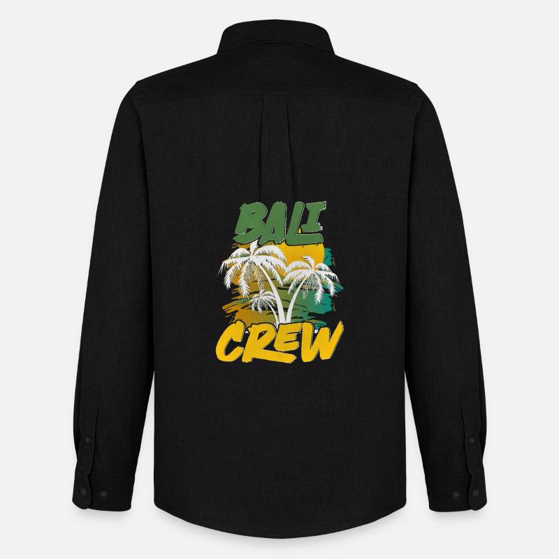Bali Crew - Männer Oxford Hemd von Stanley/Stella - Schwarz