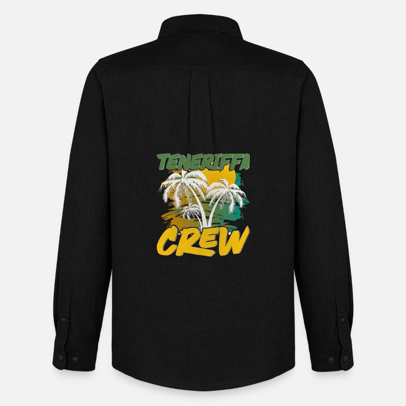 Teneriffa Crew - Männer Oxford Hemd von Stanley/Stella - Schwarz