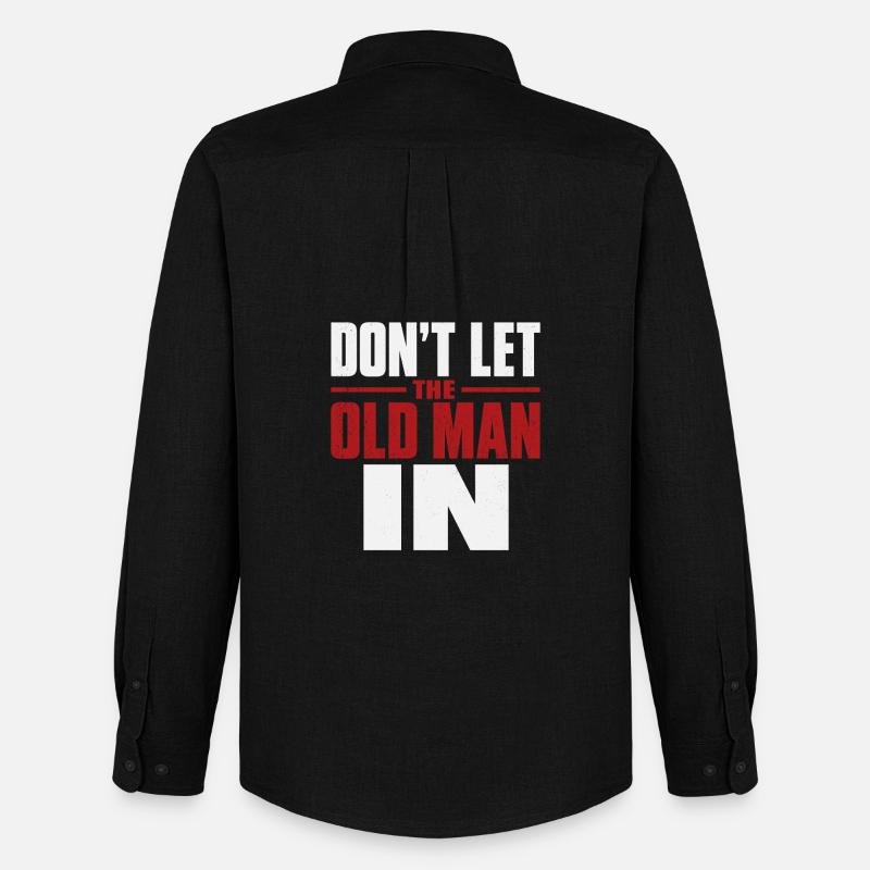 Don't Let the Old Man In - Männer Oxford Hemd von Stanley/Stella - Schwarz