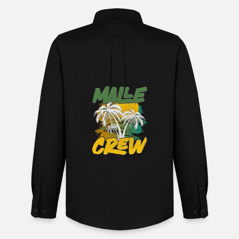 Malle Crew - Männer Oxford Hemd von Stanley/Stella - Schwarz