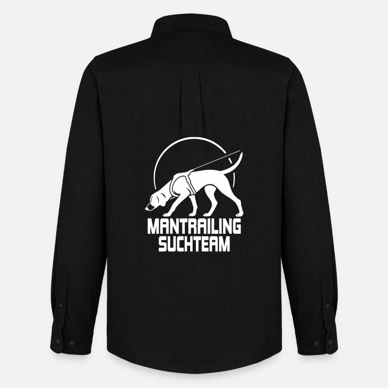 Foxhound Mantrailing Suchteam Hunde Hund - Männer Oxford Hemd von Stanley/Stella - Schwarz
