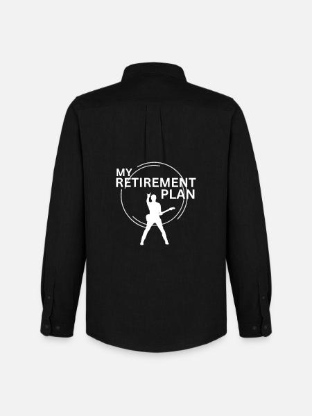 Rock Music Retirement Plan - Men's Oxford Shirt by Stanley/Stella - black