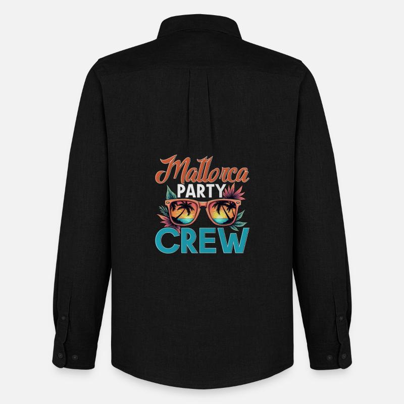 Mallorca Crew - Männer Oxford Hemd von Stanley/Stella - Schwarz
