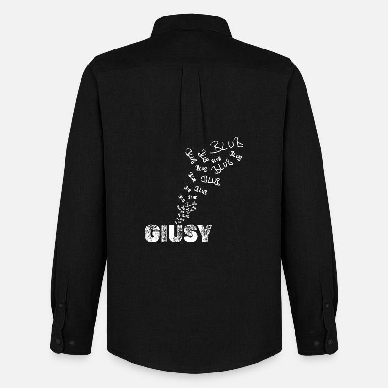 Boot Giusy - Männer Oxford Hemd von Stanley/Stella - Schwarz