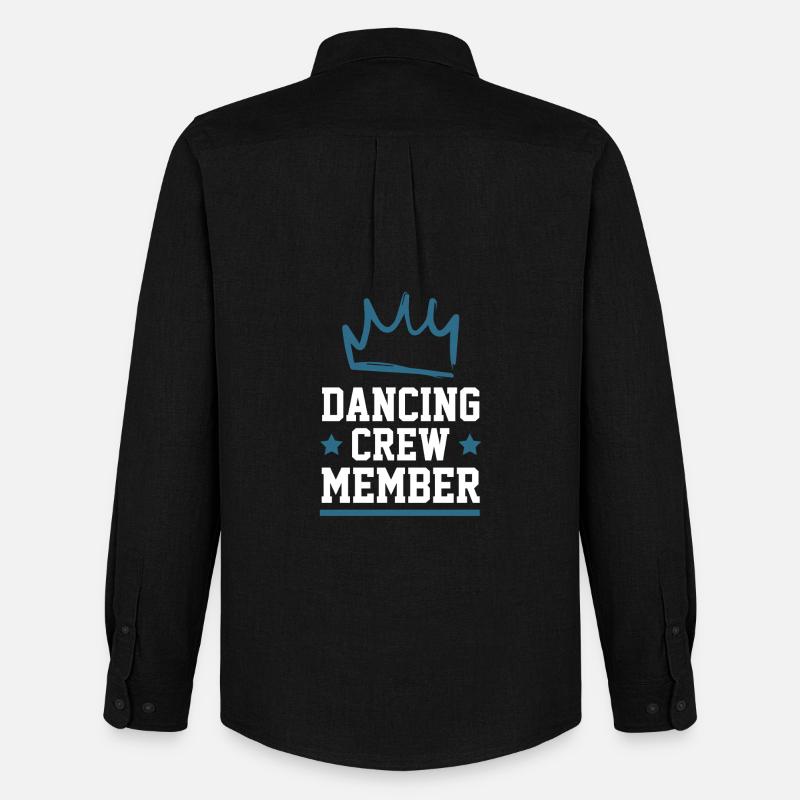 Dancing Crew - Männer Oxford Hemd von Stanley/Stella - Schwarz