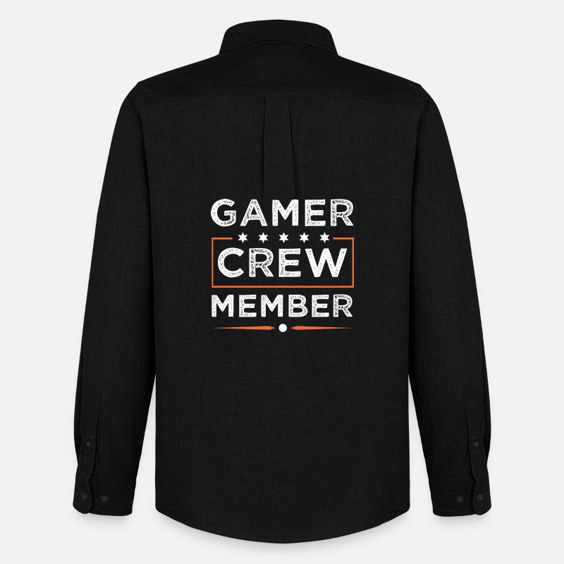 Gamer Crew - Männer Oxford Hemd von Stanley/Stella - Schwarz