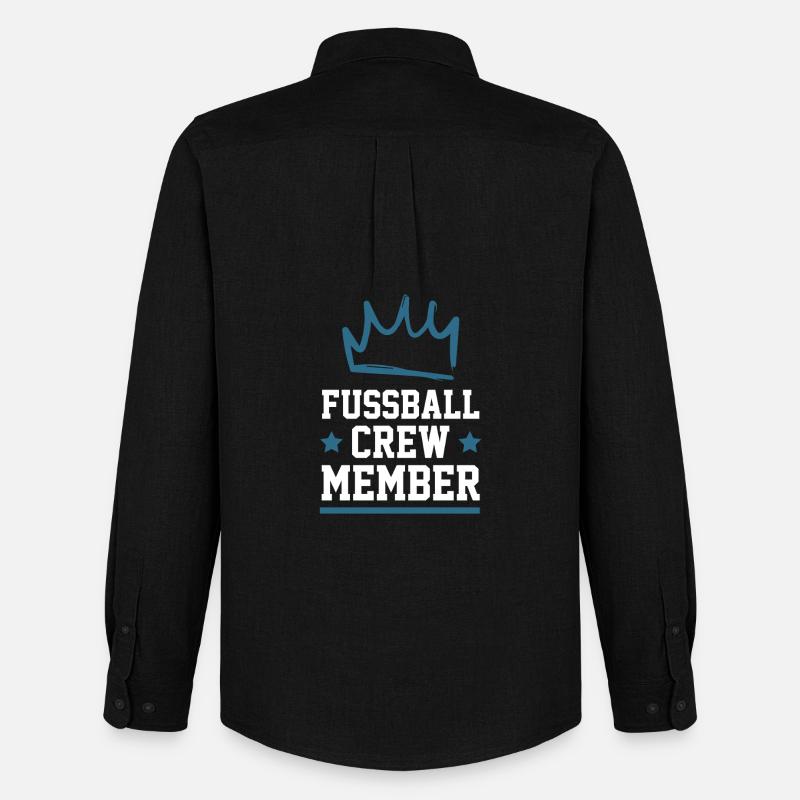 Fussball Crew - Männer Oxford Hemd von Stanley/Stella - Schwarz