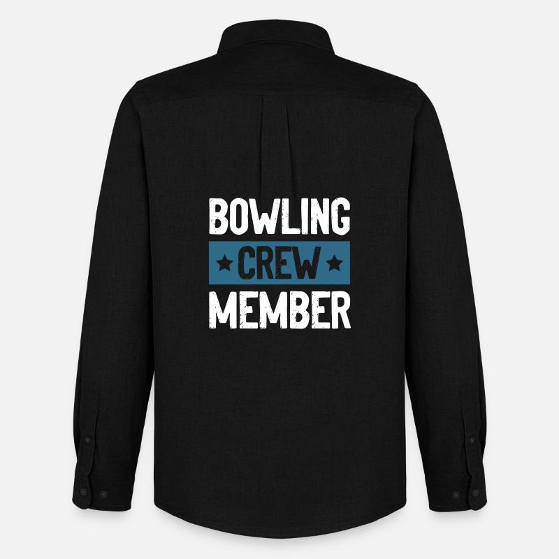 Bowling Crew - Männer Oxford Hemd von Stanley/Stella - Schwarz
