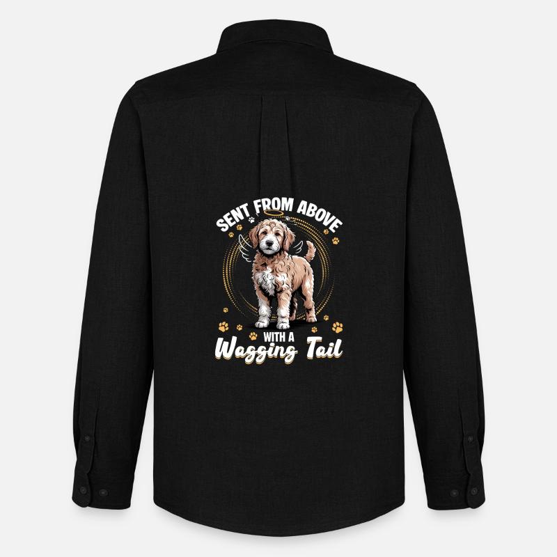 Goldendoodle Dog Breed - Männer Oxford Hemd von Stanley/Stella - Schwarz