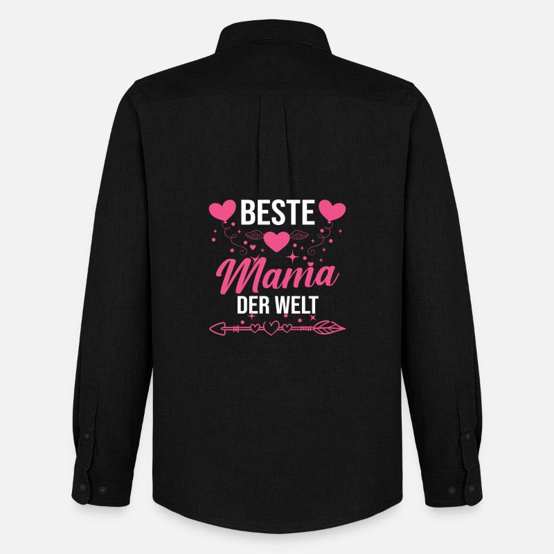 Beste Mama der Welt - Männer Oxford Hemd von Stanley/Stella - Schwarz
