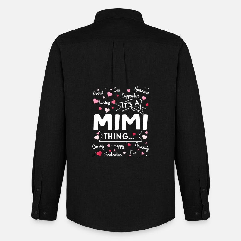 Das ist eine Mimi-Sache - Männer Oxford Hemd von Stanley/Stella - Schwarz