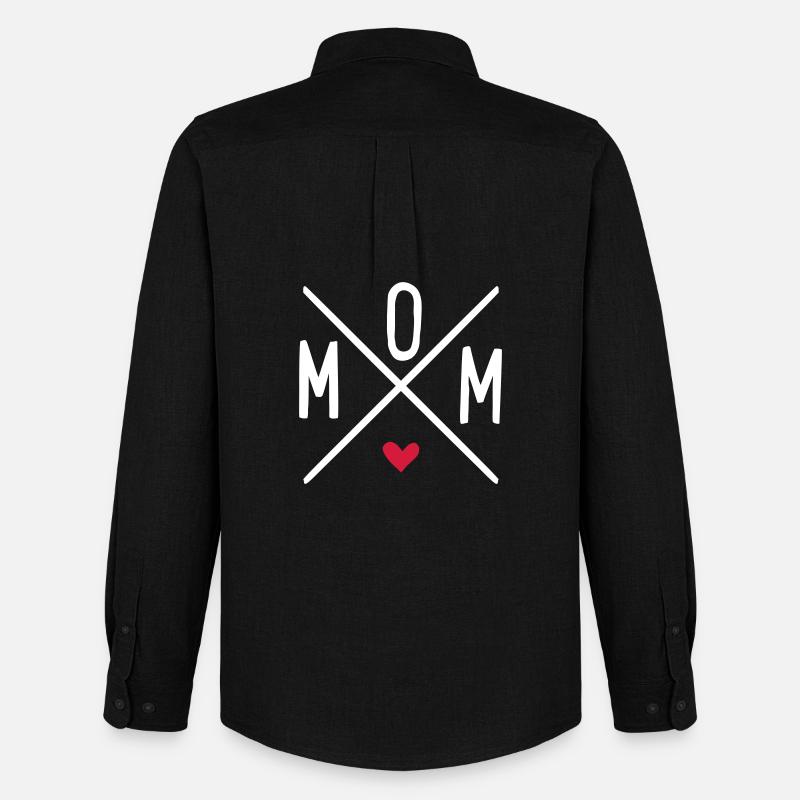 Mom - Männer Oxford Hemd von Stanley/Stella - Schwarz