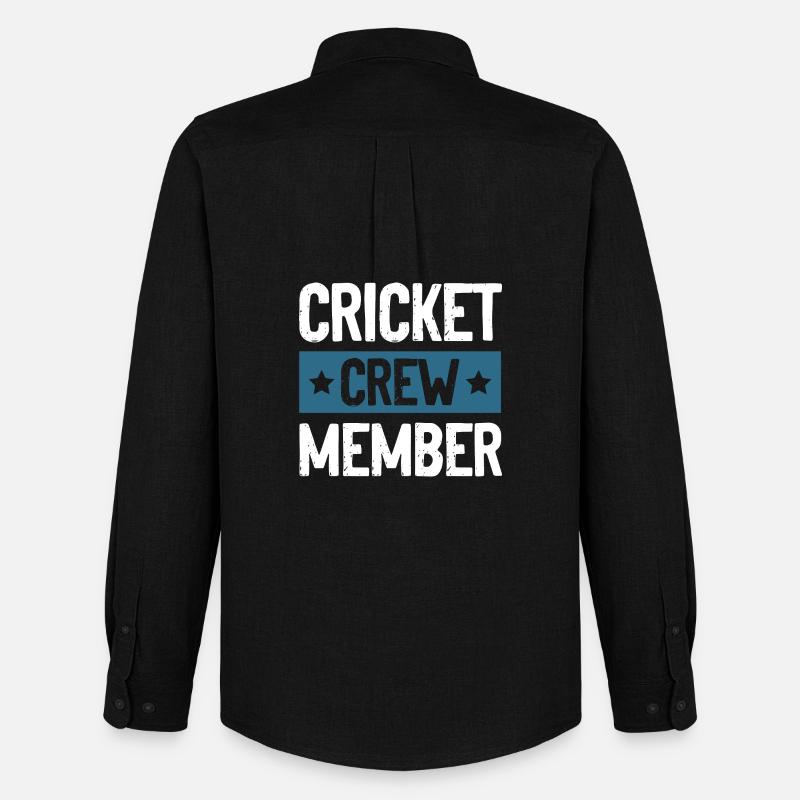 Cricket Crew - Männer Oxford Hemd von Stanley/Stella - Schwarz